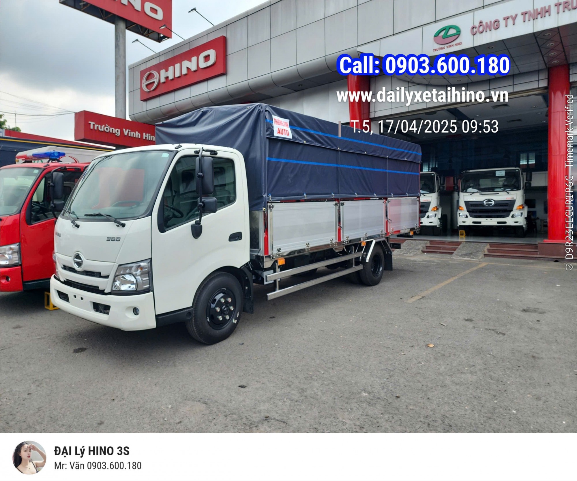 Hino 3.49 tấn XZU720L Euro5