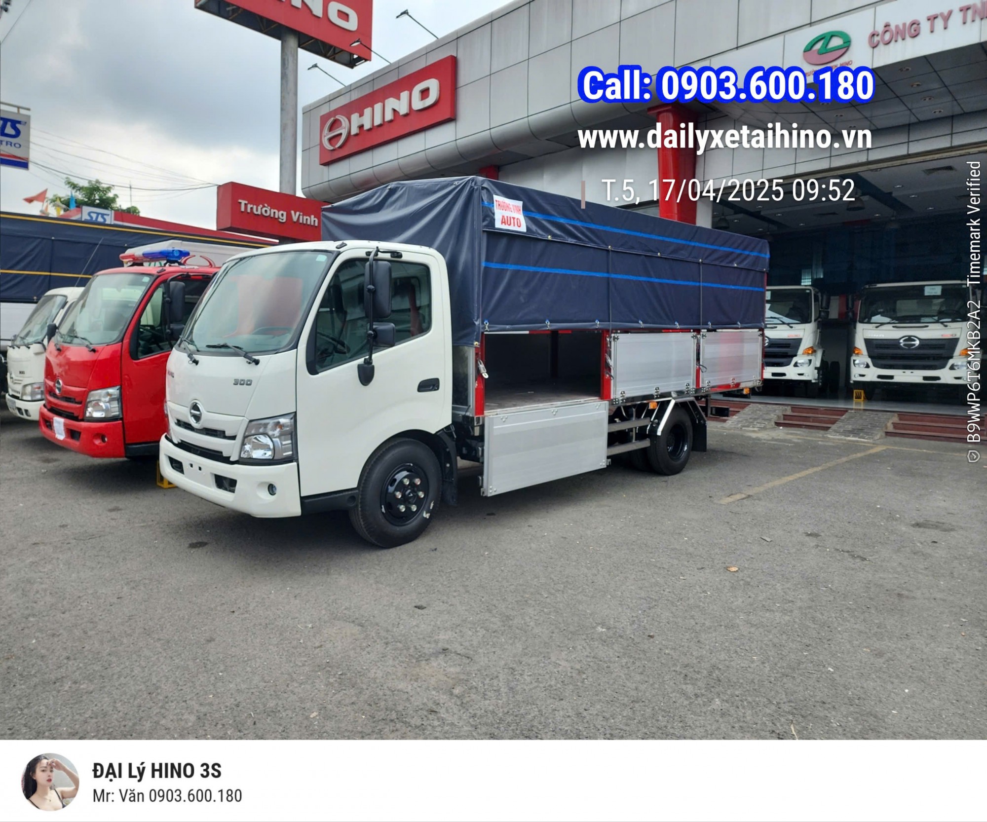 Hino 3.49 tấn XZU720L Euro5