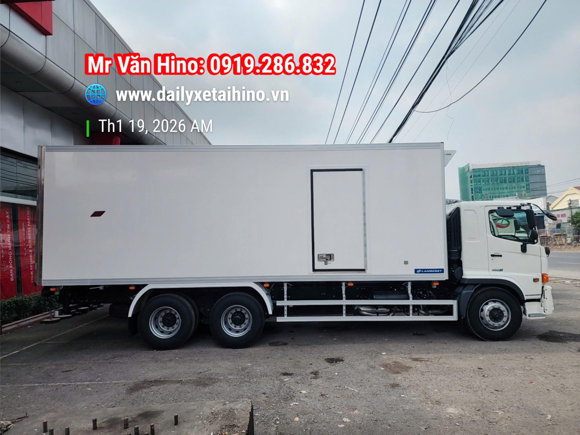 Hino 3 Chân FL8JT8A Thùng Đông Lạnh