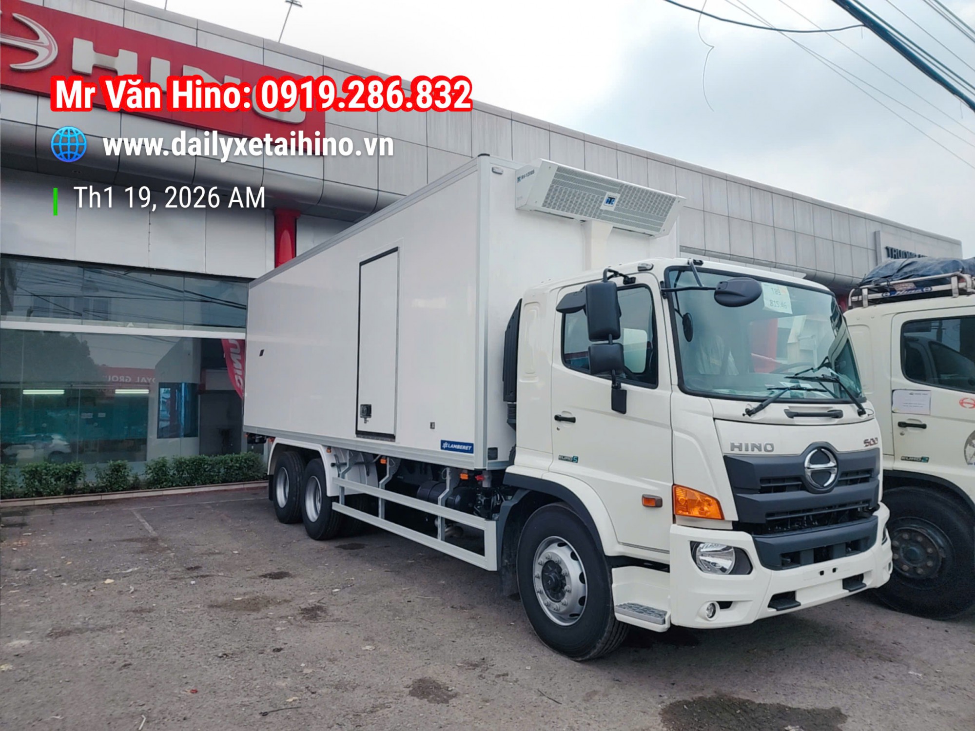 Hino 3 Chân FL8JT8A Thùng Đông Lạnh